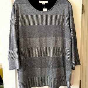 Never been worn! Caroline Rose metallic tunic. No rips, tears, or markings.